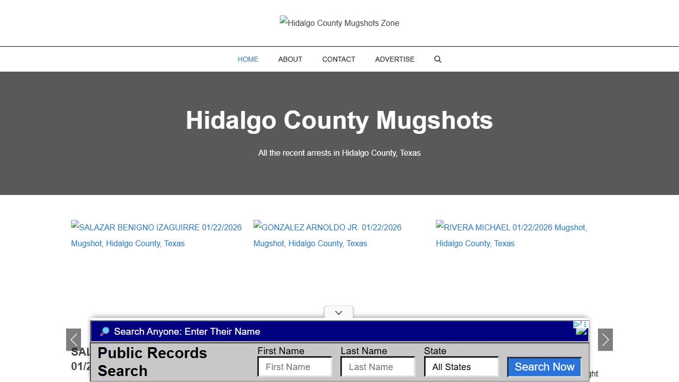 Hidalgo County Mugshots Zone