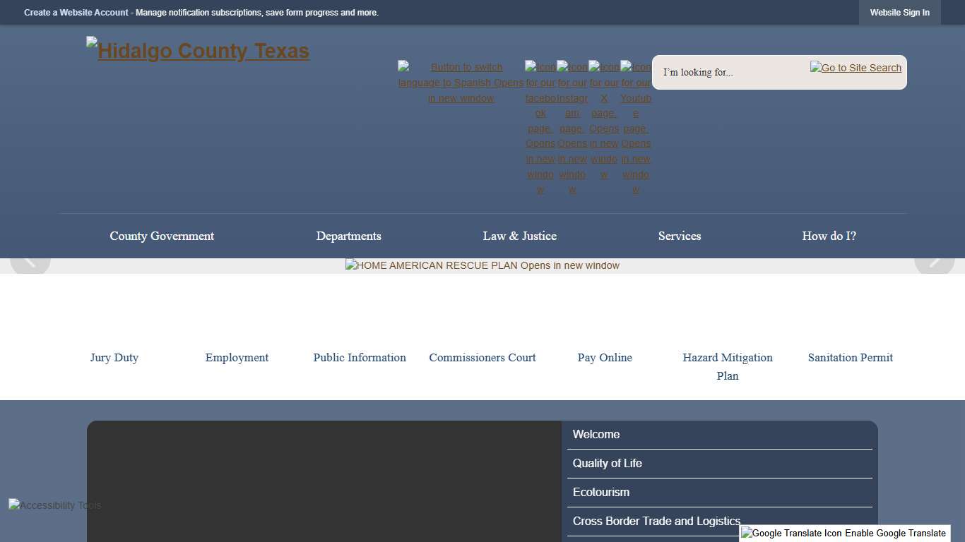 Hidalgo County, TX - Official Website Official Website