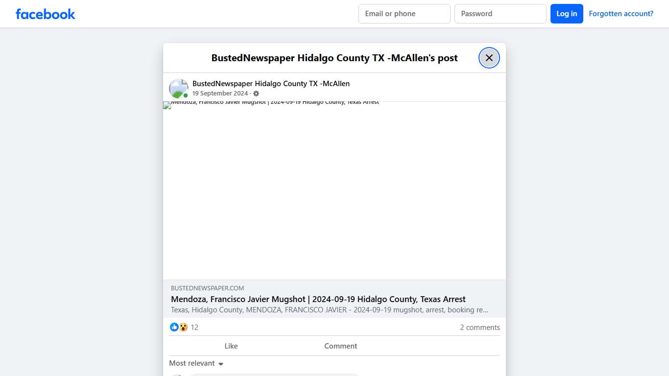 BustedNewspaper Hidalgo County TX -McAllen Facebook